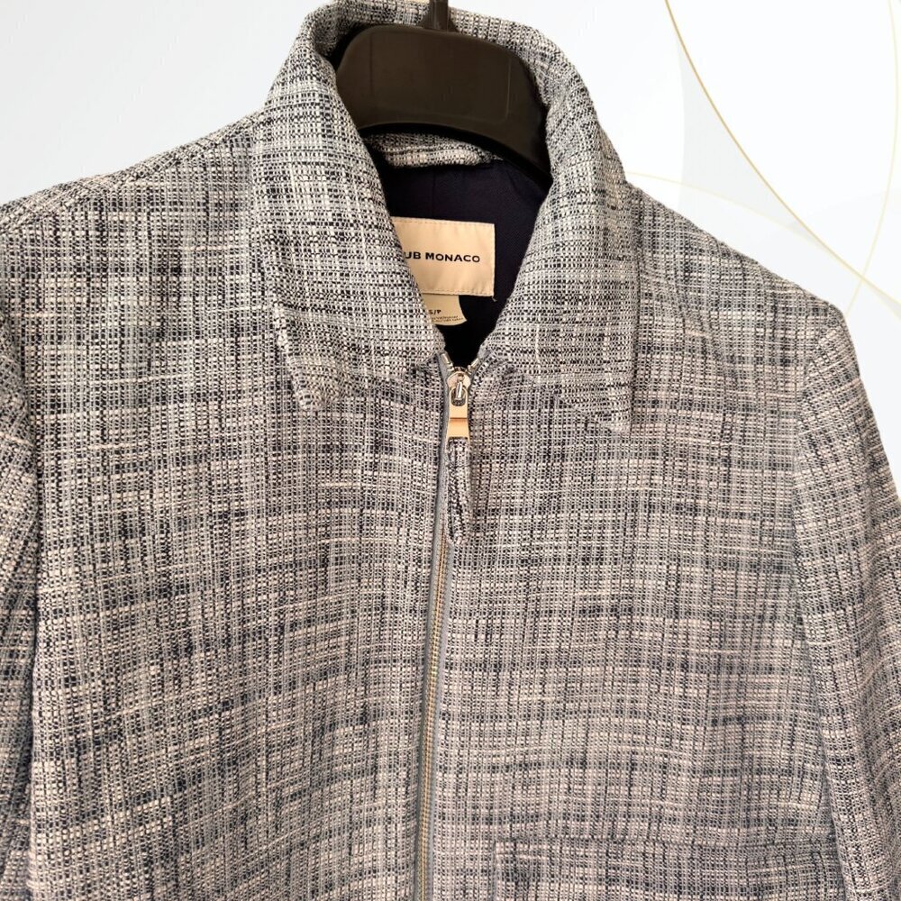 Club Monaco Cropped Tweed Jacket - Picture 3 of 12